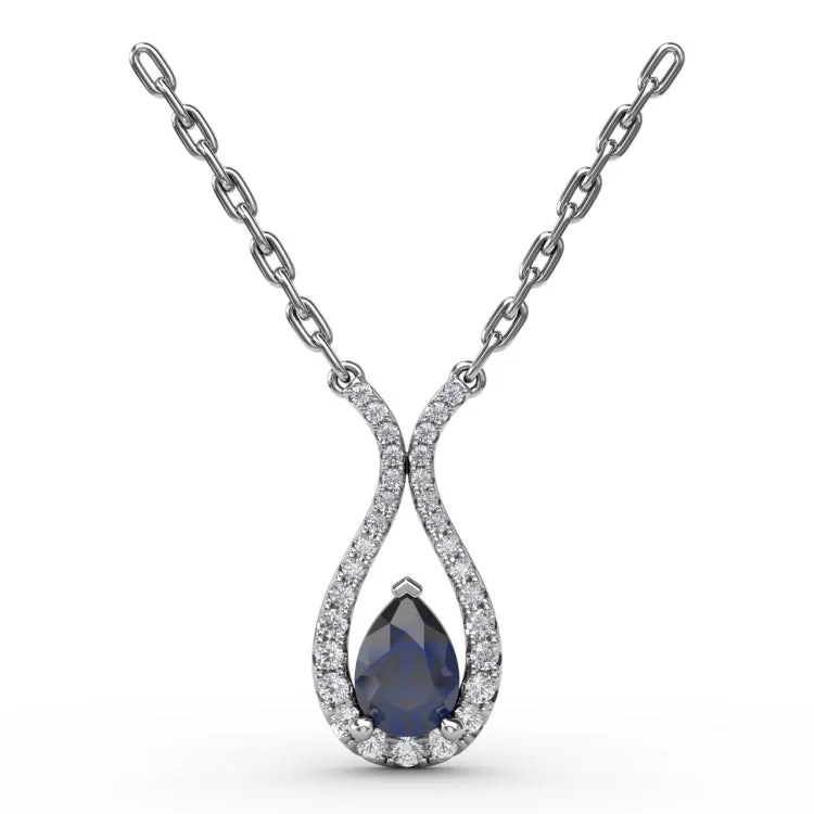 Feel The Love Sapphire and Diamond Pendant