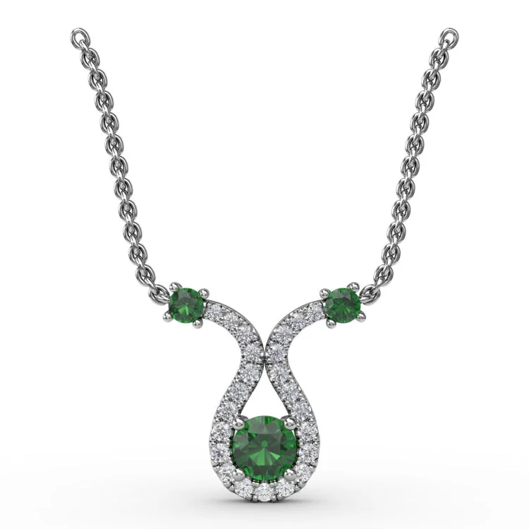 Full of Life Emerald and Diamond Pendant