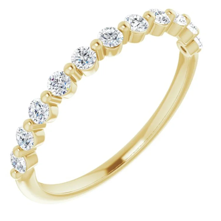 14K Yellow 1/3 CTW Natural Diamond Anniversary Band