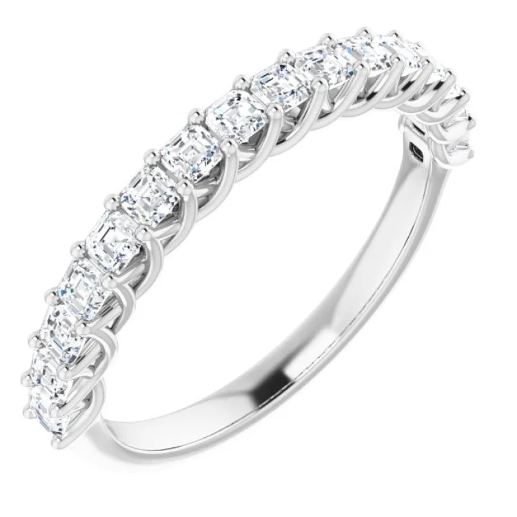 Platinum 3/4 CTW Natural Diamond Anniversary Band