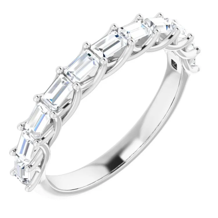 14K White 3/4 CTW Natural Diamond Anniversary Band