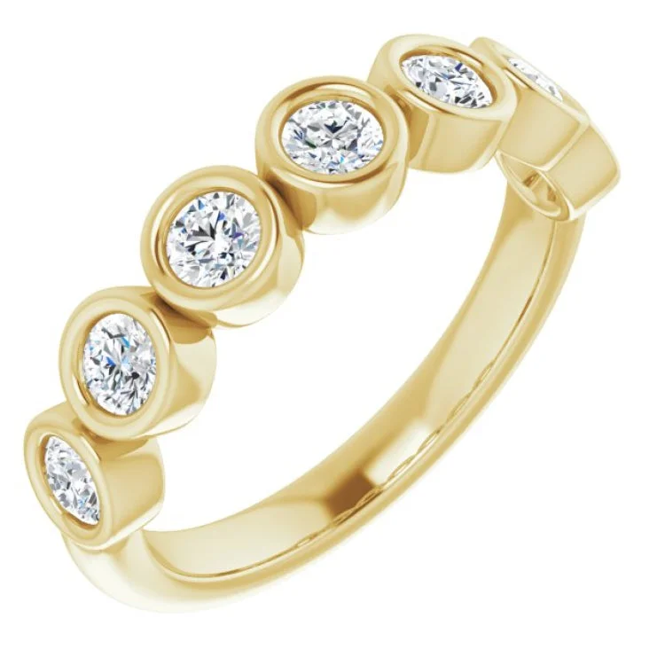 14K Yellow 3/4 CTW Natural Diamond Anniversary Band