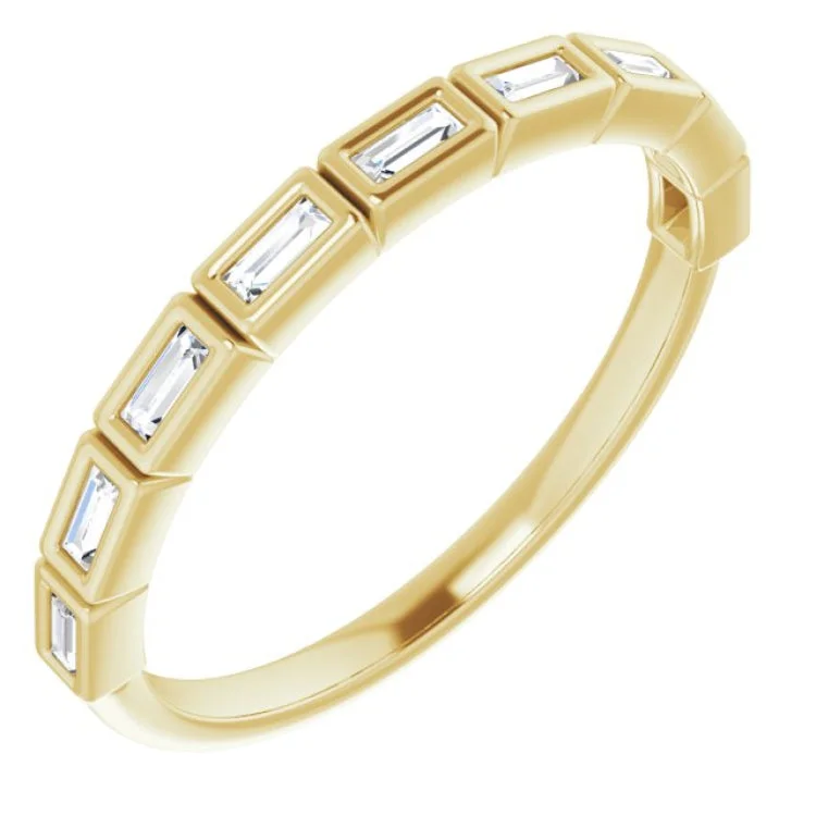 14K Yellow 1/6 CTW Natural Diamond Anniversary Band