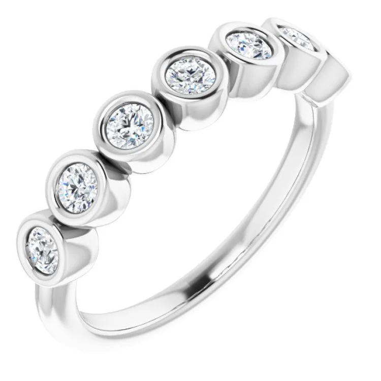 Platinum 3/8 CTW Natural Diamond Anniversary Band