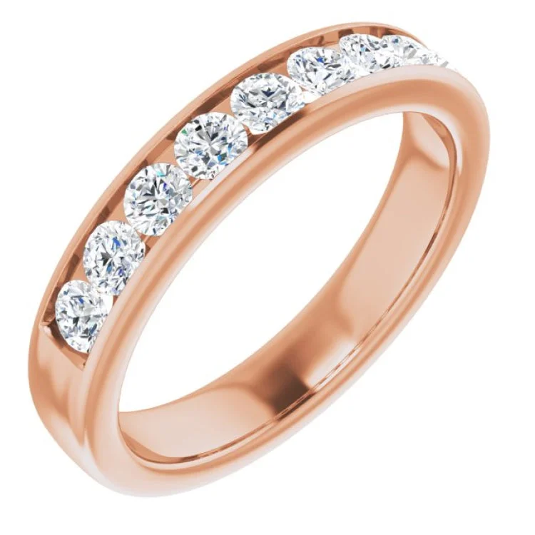 14K Rose 1 CTW Natural Diamond Band