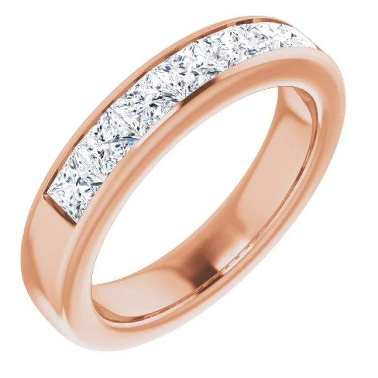 14K Rose 1 3/4 CTW Natural Diamond Band