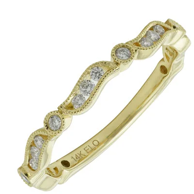 Diamond Band in 14kt Yellow Gold (1/4ct tw)