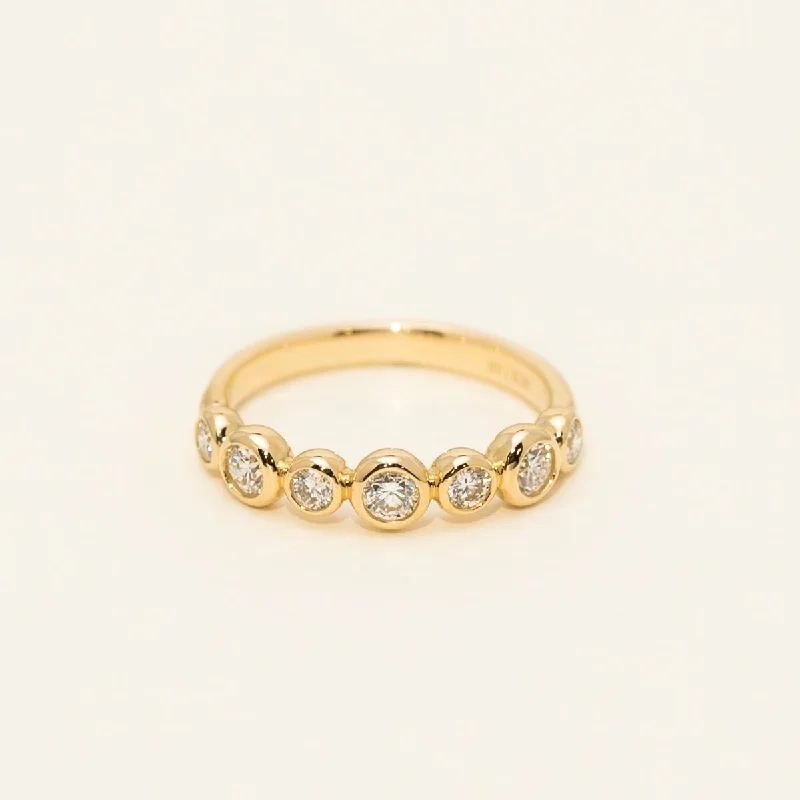 Diamond Bezel Set Band in 14kt Yellow Gold (1/2ct tw)