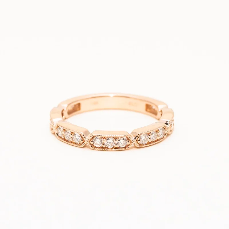 Diamond Stackable Band in 14kt Rose Gold (1/2ct tw)