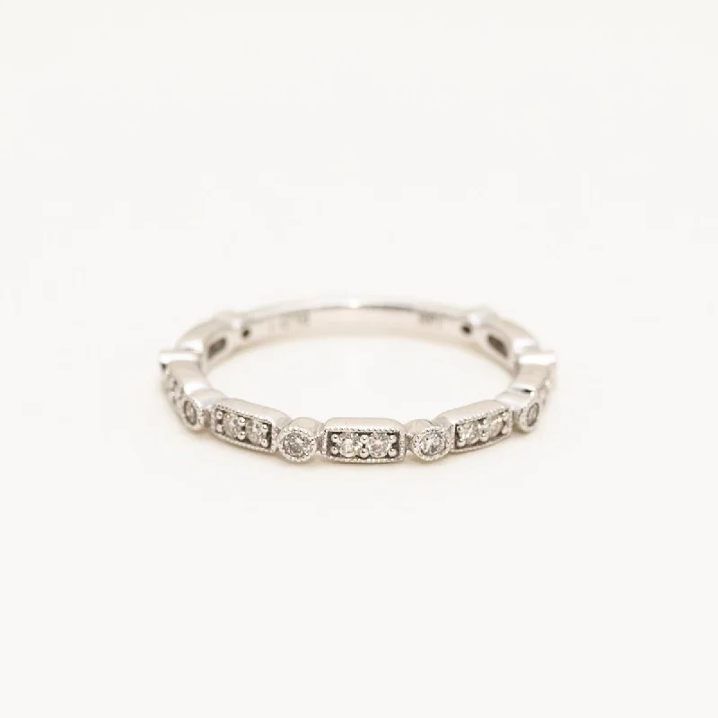 Diamond Stackable Band in 14kt White Gold (1/4ct tw)