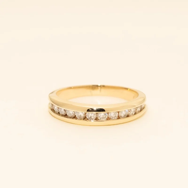 Estate Diamond Channel Band in 14kt Yellow Gold (1/3ct tw)