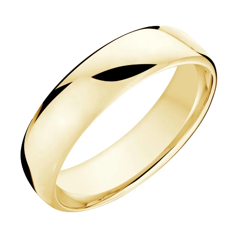 European Fit Wedding Band in 14kt Yellow Gold (6.5mm)