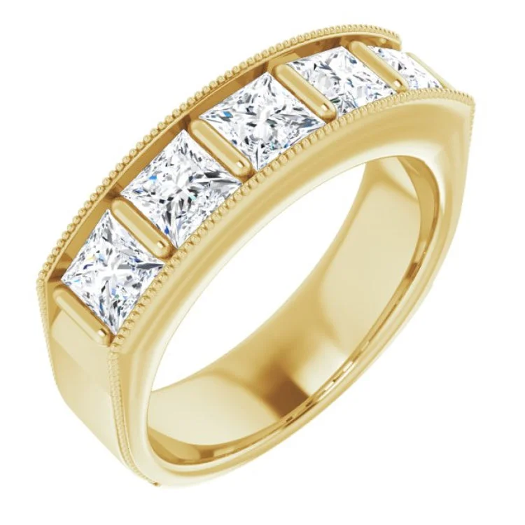 14K Yellow 2 5/8 CTW Natural Diamond Ring