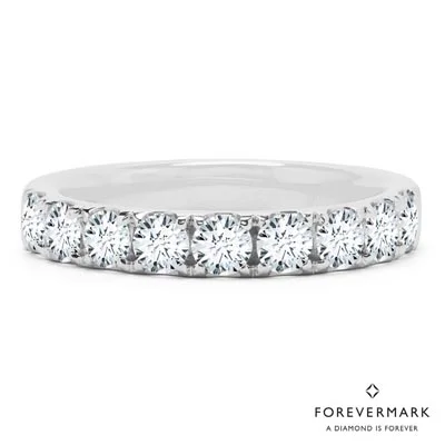 Forevermark Diamond Wedding Band in 18kt White Gold (1ct tw)