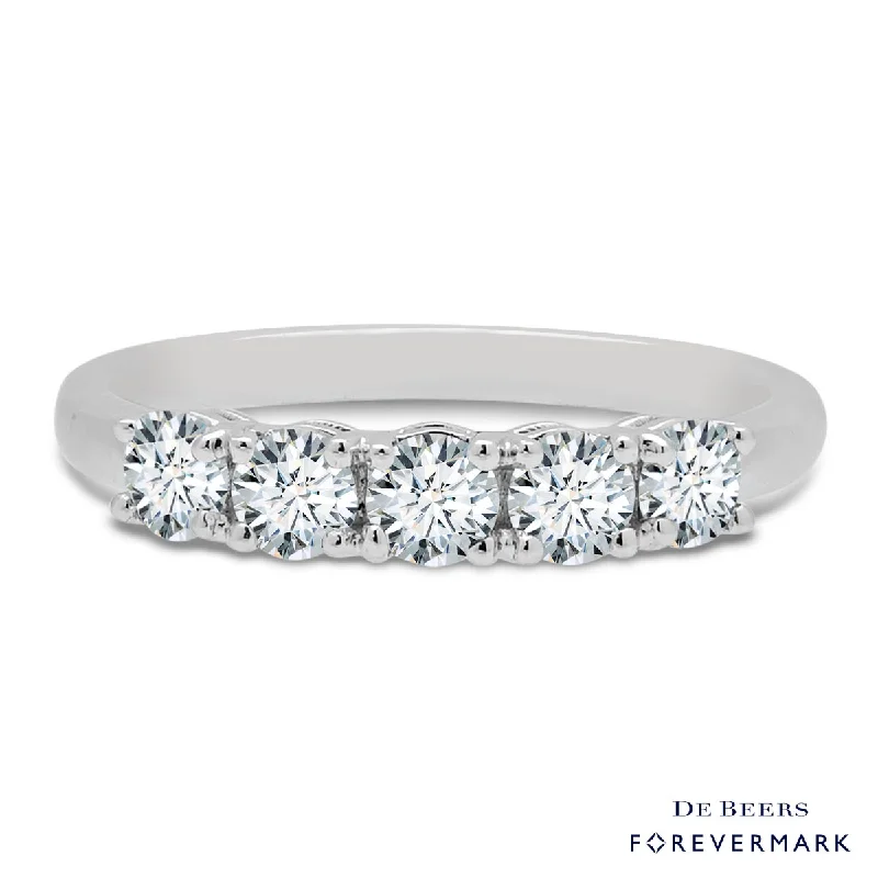 Forevermark Diamond Wedding Band in 18kt White Gold (3/4ct tw)