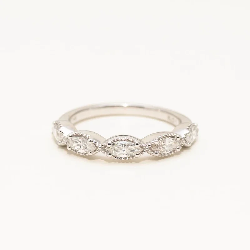 Marquise Diamond Band in 14kt White Gold (3/4ct tw)