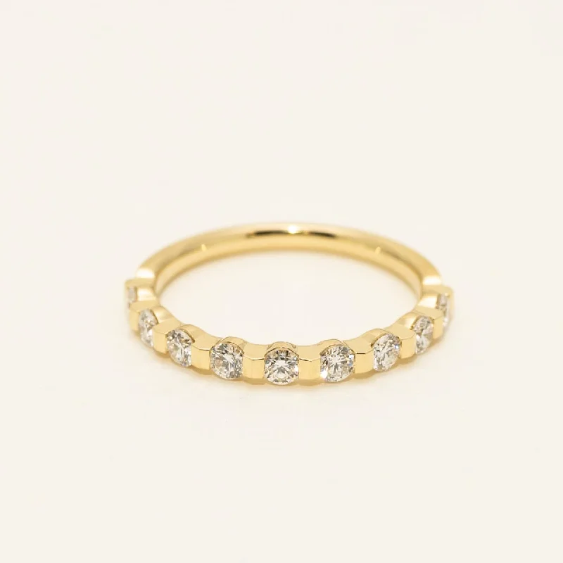 Memoire Precious Prong Diamond Wedding Band in 18kt Yellow Gold (1/2ct tw)