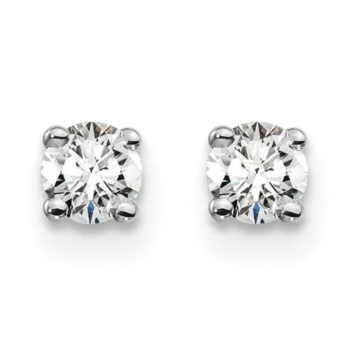 14k White Gold .25ct Round G SI1 Lab Grown Diamond Stud Earrings