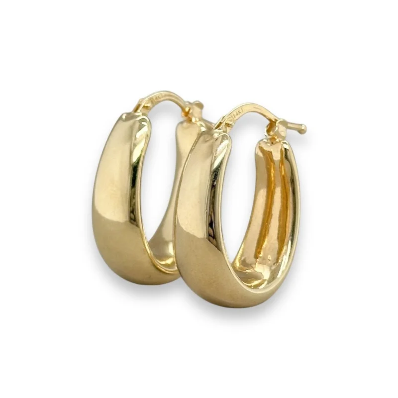 14K Y Gold 20mm Chunky Hoop Earrings