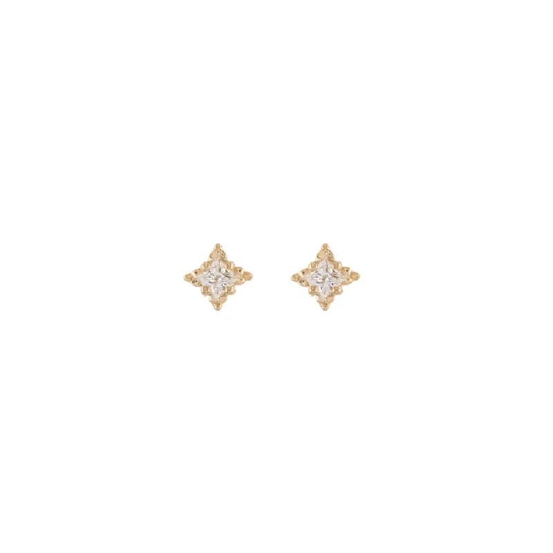 Four Point Diamond Studs