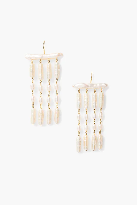 Amaya Drop Earrings Pearl