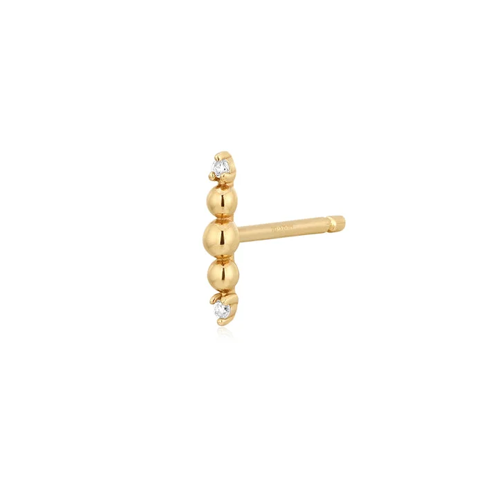 ASH | Lab Grown Diamond Beaded Climber Stud Earring