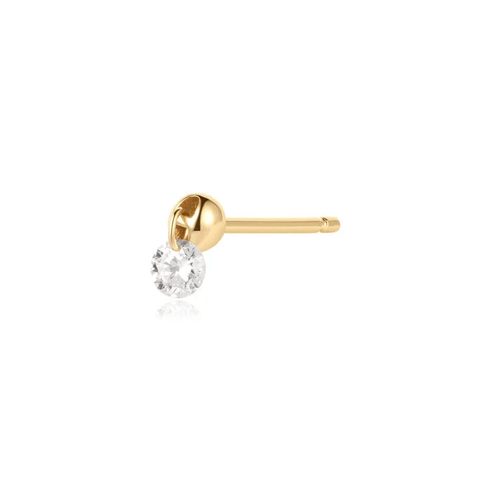 CHEVAL | Single Floating Diamond Stud Earring