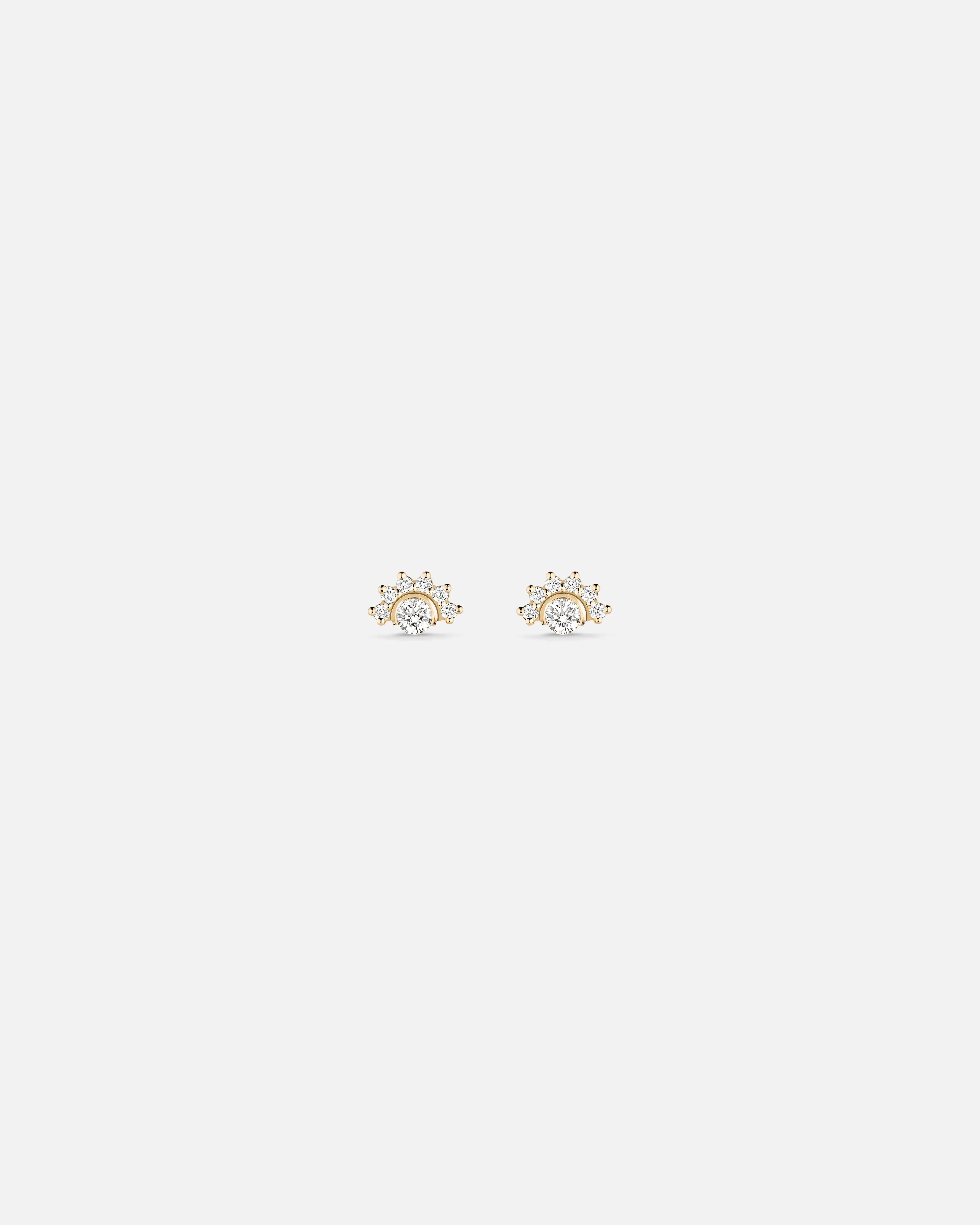 Diamond Studs in Yellow Gold