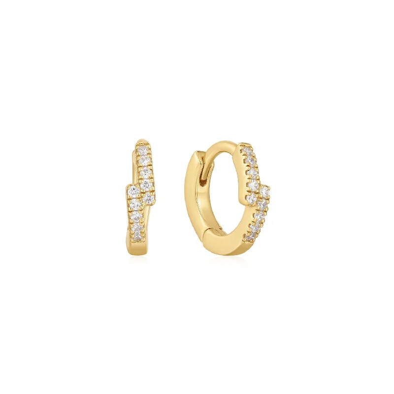 Gia Gold Huggie Earrings