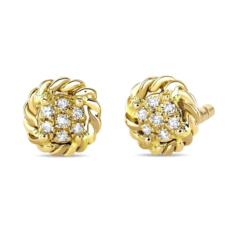 Hello Gold and Diamond Studs