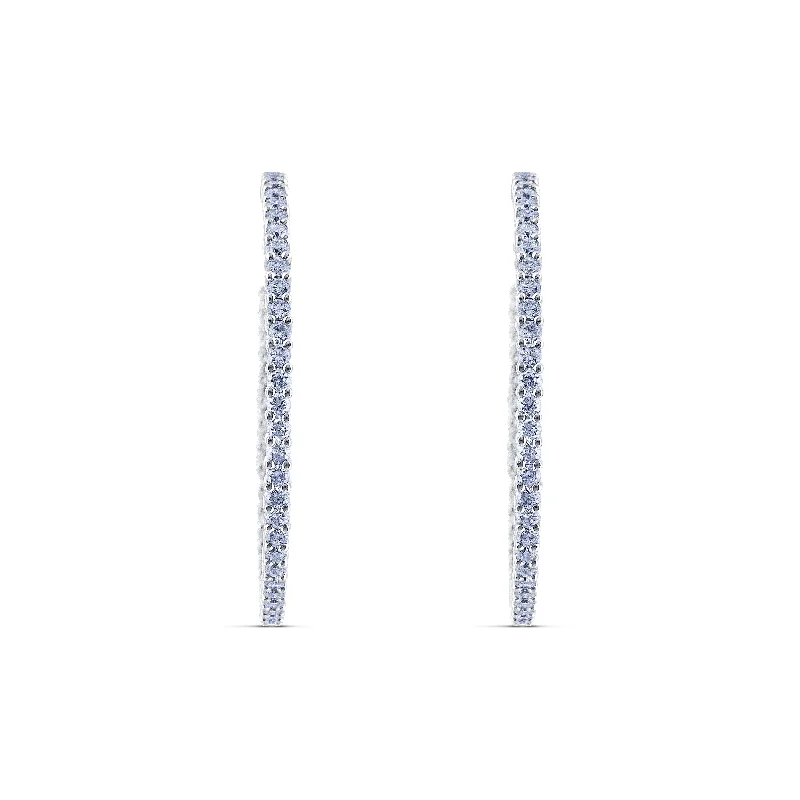 Insideout Diamond Hoop Earring