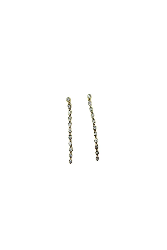 Jen Collection 14k Yellow Gold 11 Diamond Drops