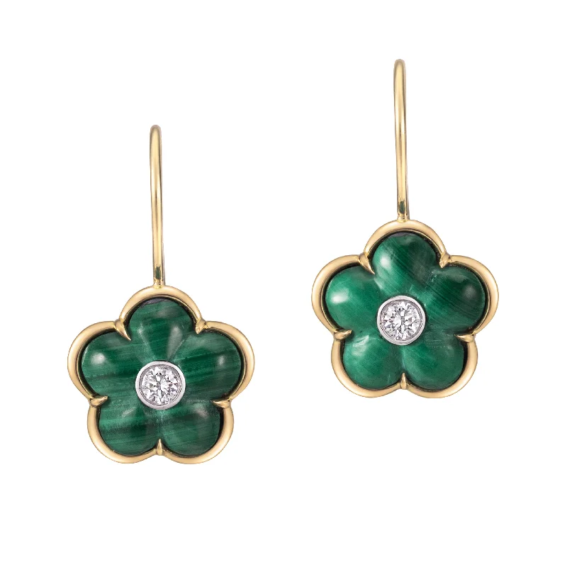 Malachite Fiore Earrings