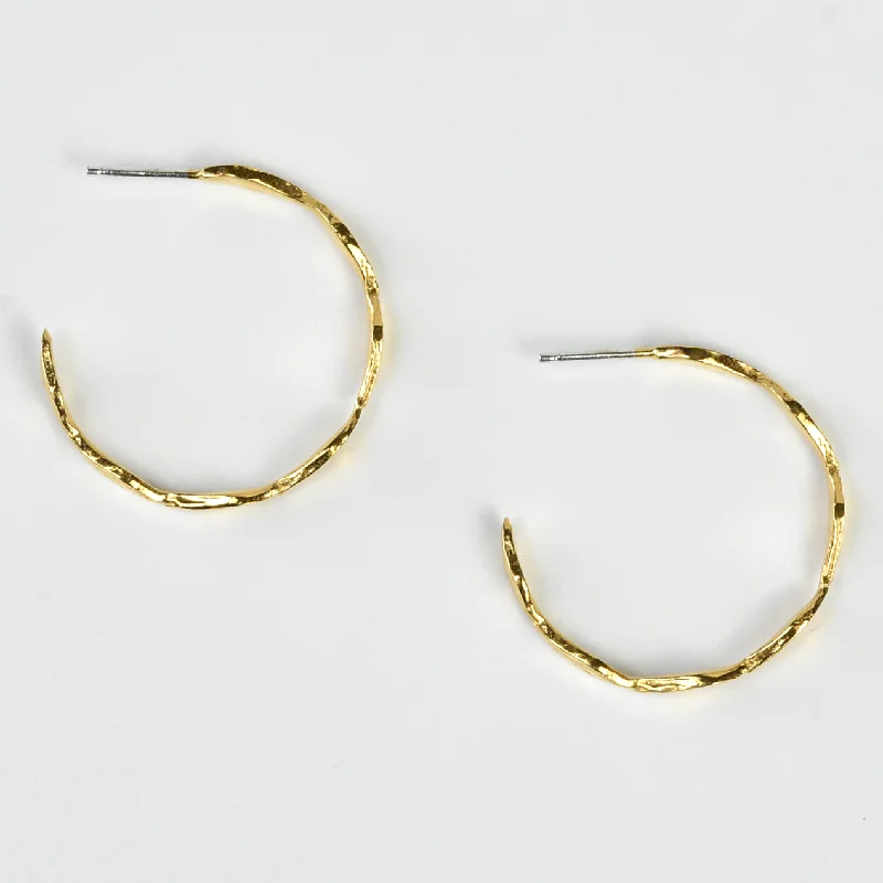 Olive Leaf Hoops