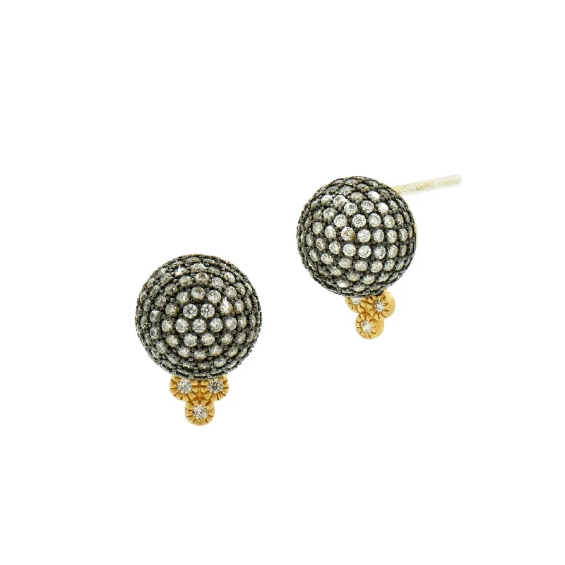 Pavé Ball Stud Earrings