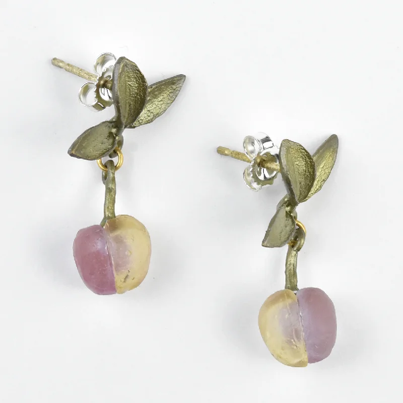 Peach Tree Post Earrings