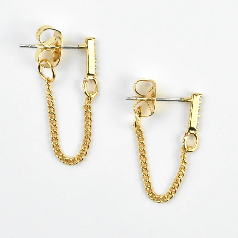 Piper Bar Chain Earrings