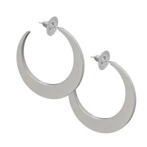 Sterling Silver Large Hoop Earrings