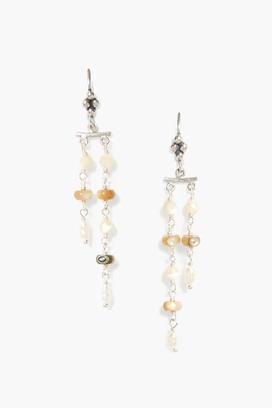 Talia Drop Earrings Maxi Abalone Mix