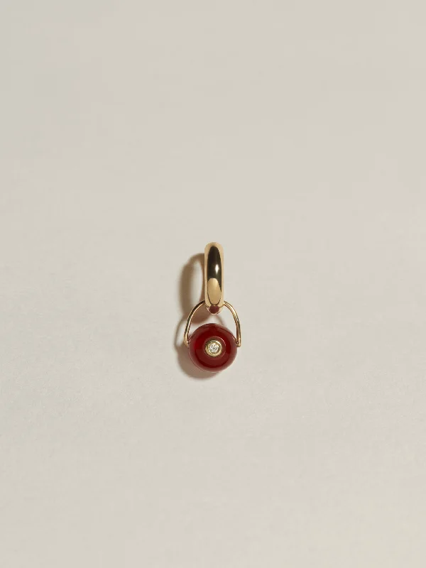 The Gem Drop Earring (Carnelian)