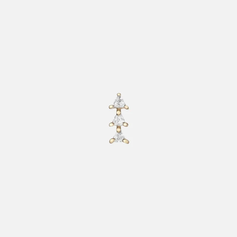 Tiny Trio Stud Earring