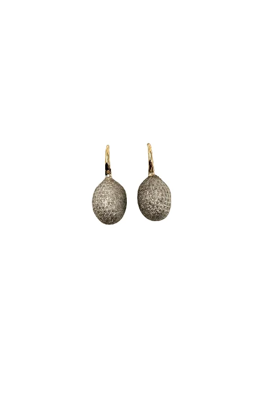 V625B The Woods Diamond Sphere Drop Earrings