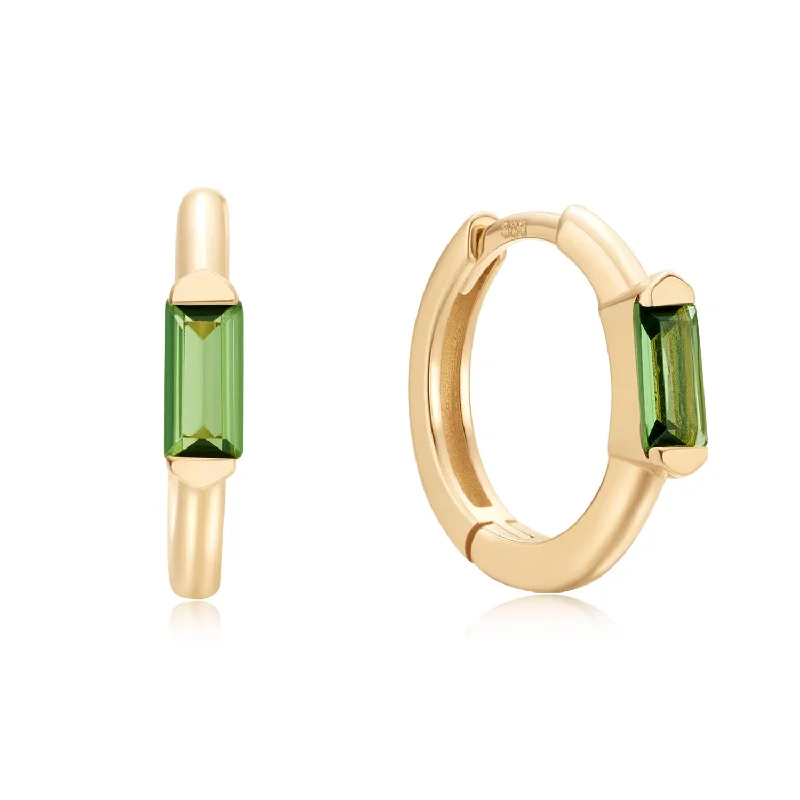 Vert Solid Gold Huggie Earrings