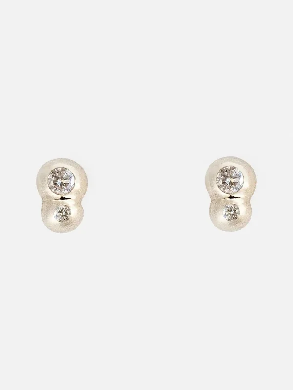 White Diamond Bela Studs