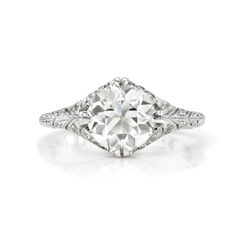 Single Stone Platinum Charlotte Ring