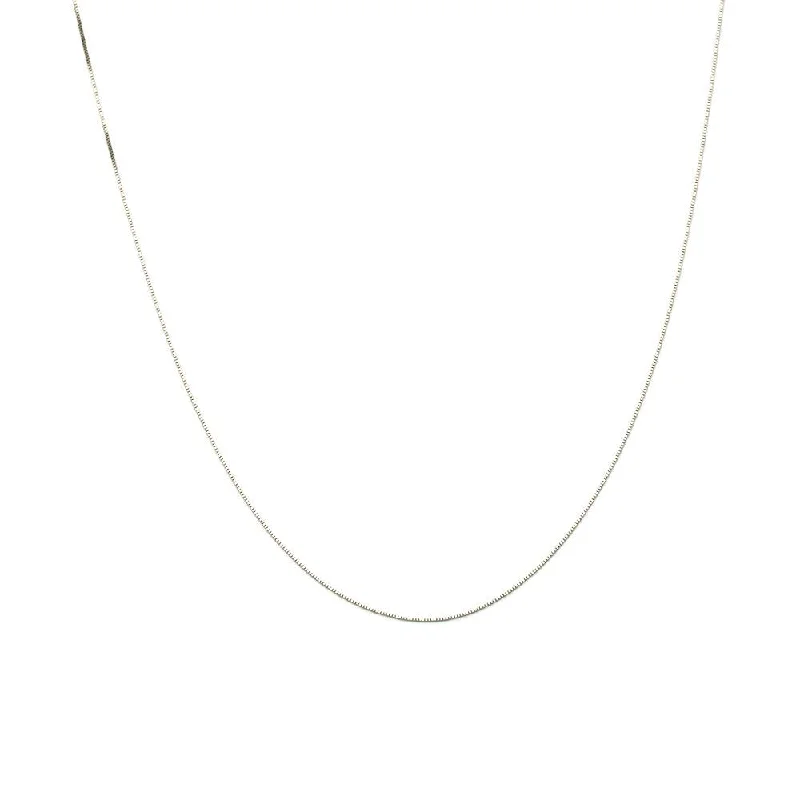 White Gold Box Chain