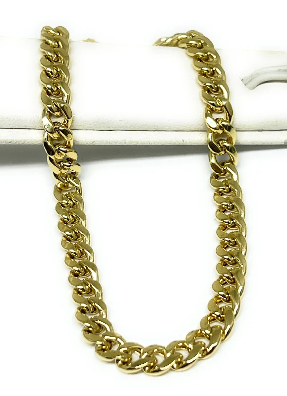 10K Solid Gold Yellow Miami Cuban Link Brracelet Box Lock 8 inch 6mm Width