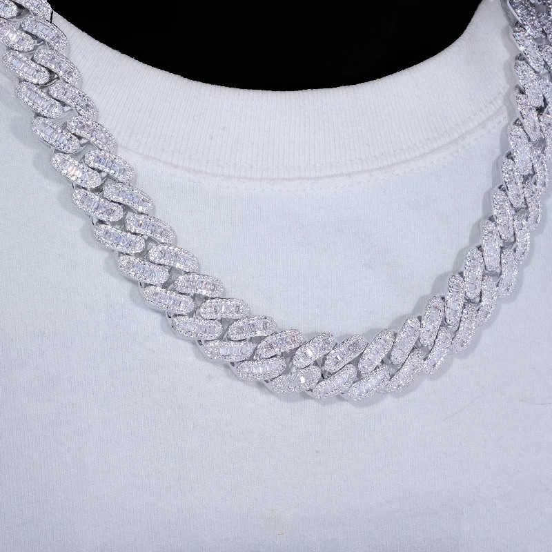 16MM Baguette Cuban Link Chain