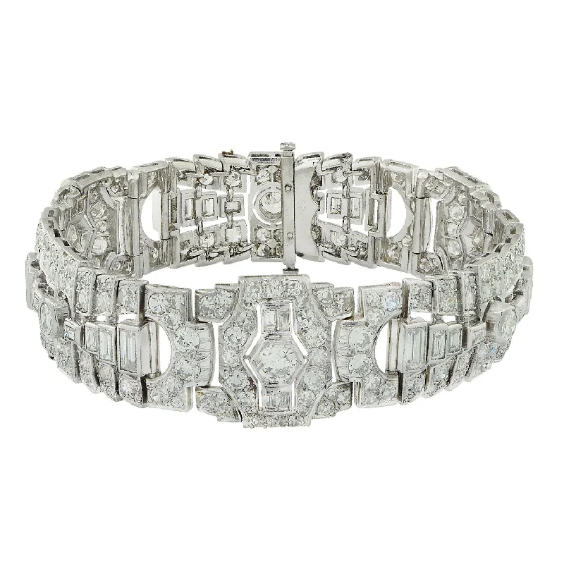 Art Deco Platinum Diamond Bracelet