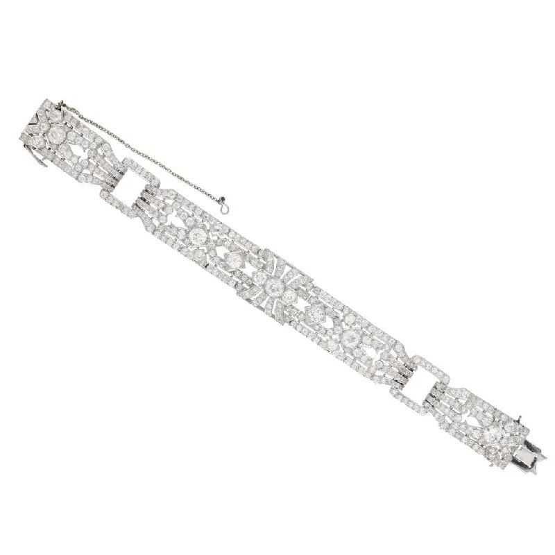 Art Deco Platinum Diamond Bracelet